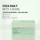 VT COSMETICS CICA Reti-A Daily Mask 30 Sheets, Retinol Complex for Pore Minimizing
